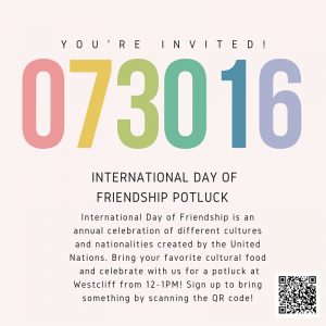 International Day of Friendship Potluck