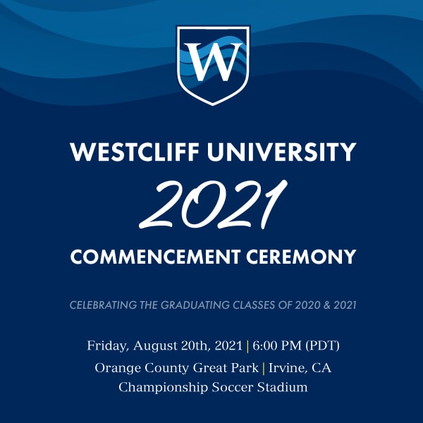 this is an image of the westcliff university 2021 commencement ceremony