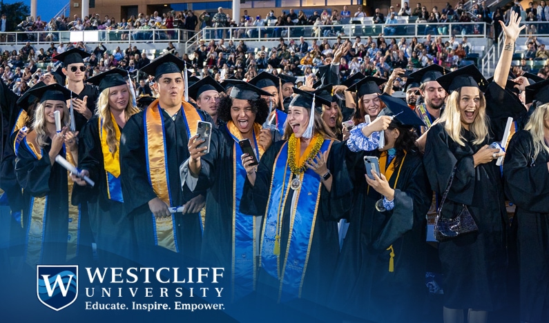 westcliff university 2023 excited graduates commencement